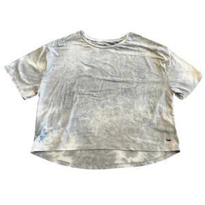 Southern Shirt Co. Women’s Cropped Tee -‎ Size M - Blue Gray Tie Dye